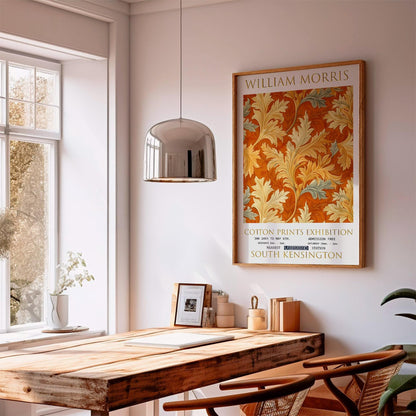 William Morris Print - Vintage Botanical Wall Art With Oak Leaf Design