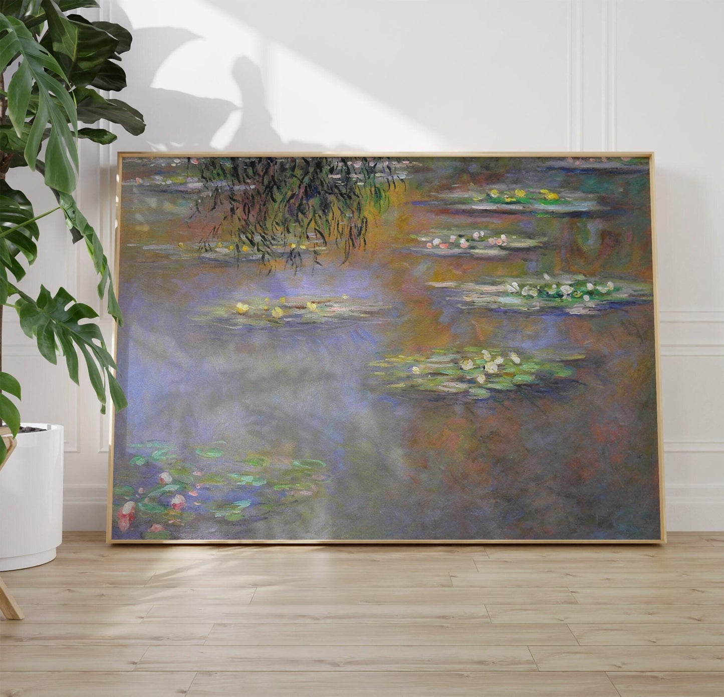 Monet Water Lilies Print: Vintage Impressionist Wall Art
