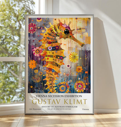 Gustav Klimt Print – Vintage Wall Art Poster With Ornate Pattern & Floral Artwork