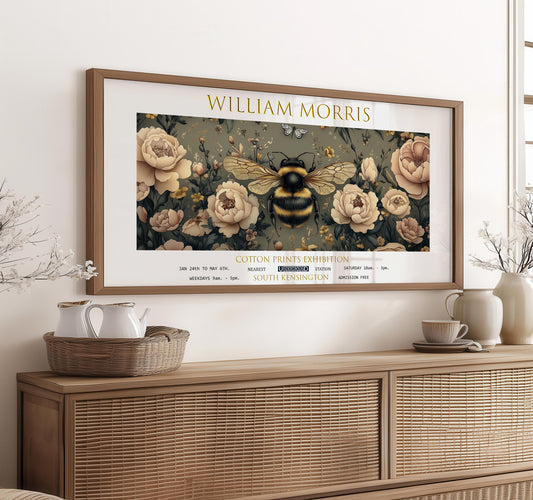 William Morris Panoramic Print – William Morris Poster – Bee