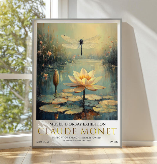 Claude Monet Water Lilies Print: Vintage Impressionist Wall Art