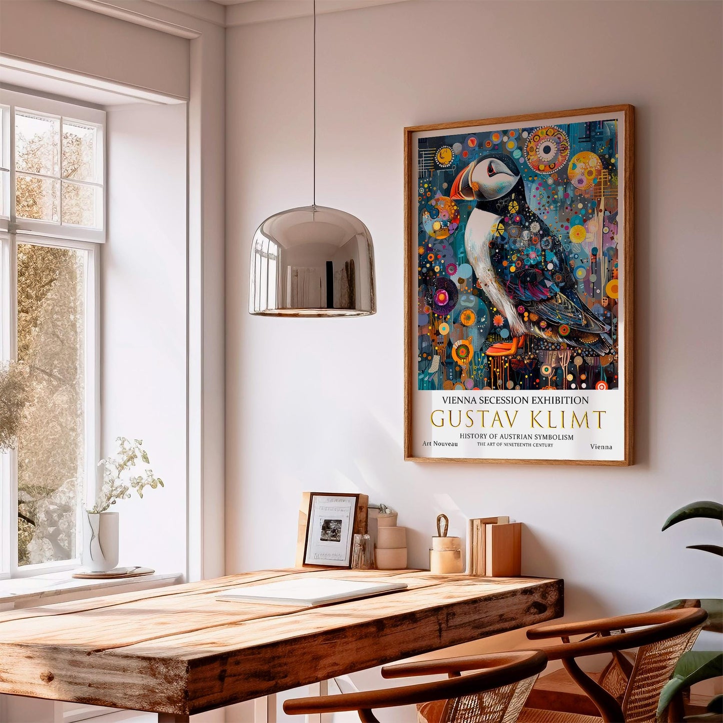 Gustav Klimt Art Nouveau Vintage Art Poster – Premium A3 Gold Leaf Print