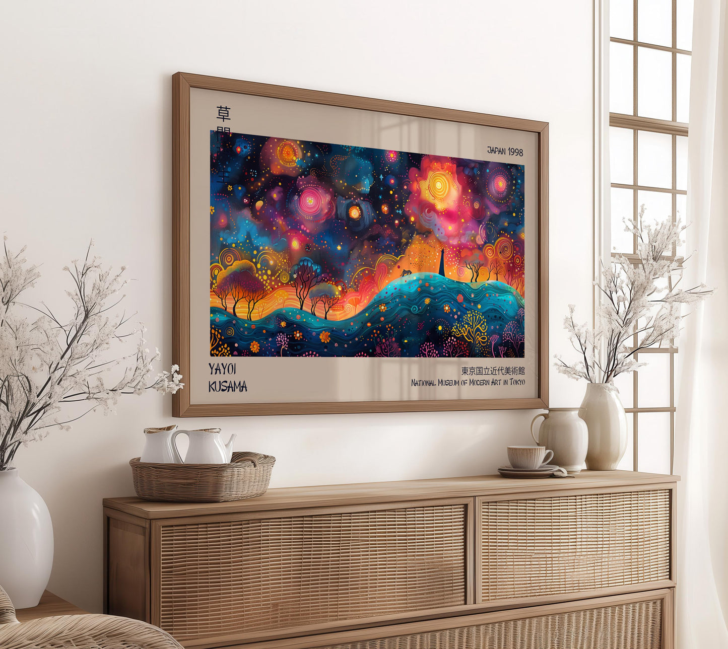 Yayoi Kusama Exhibition Japanese WALL ART PRINT Picture Poster