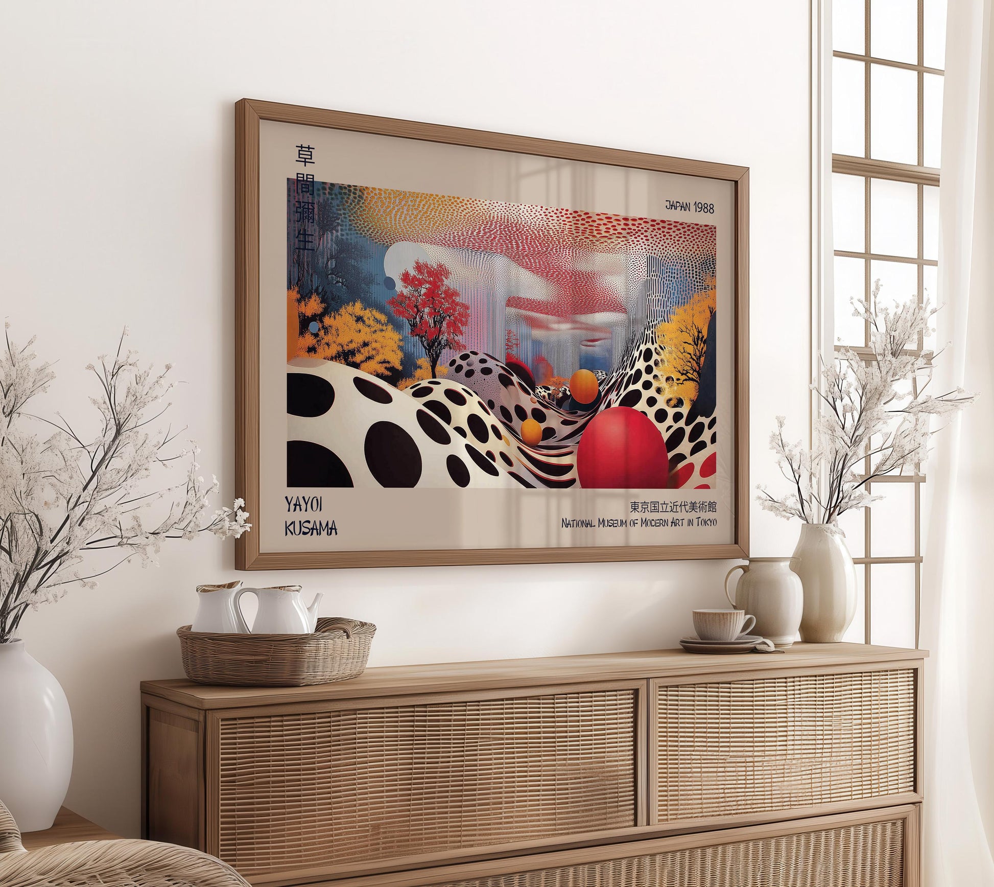 Yayoi Kusama Exhibition WALL ART PRINT Picture Poster