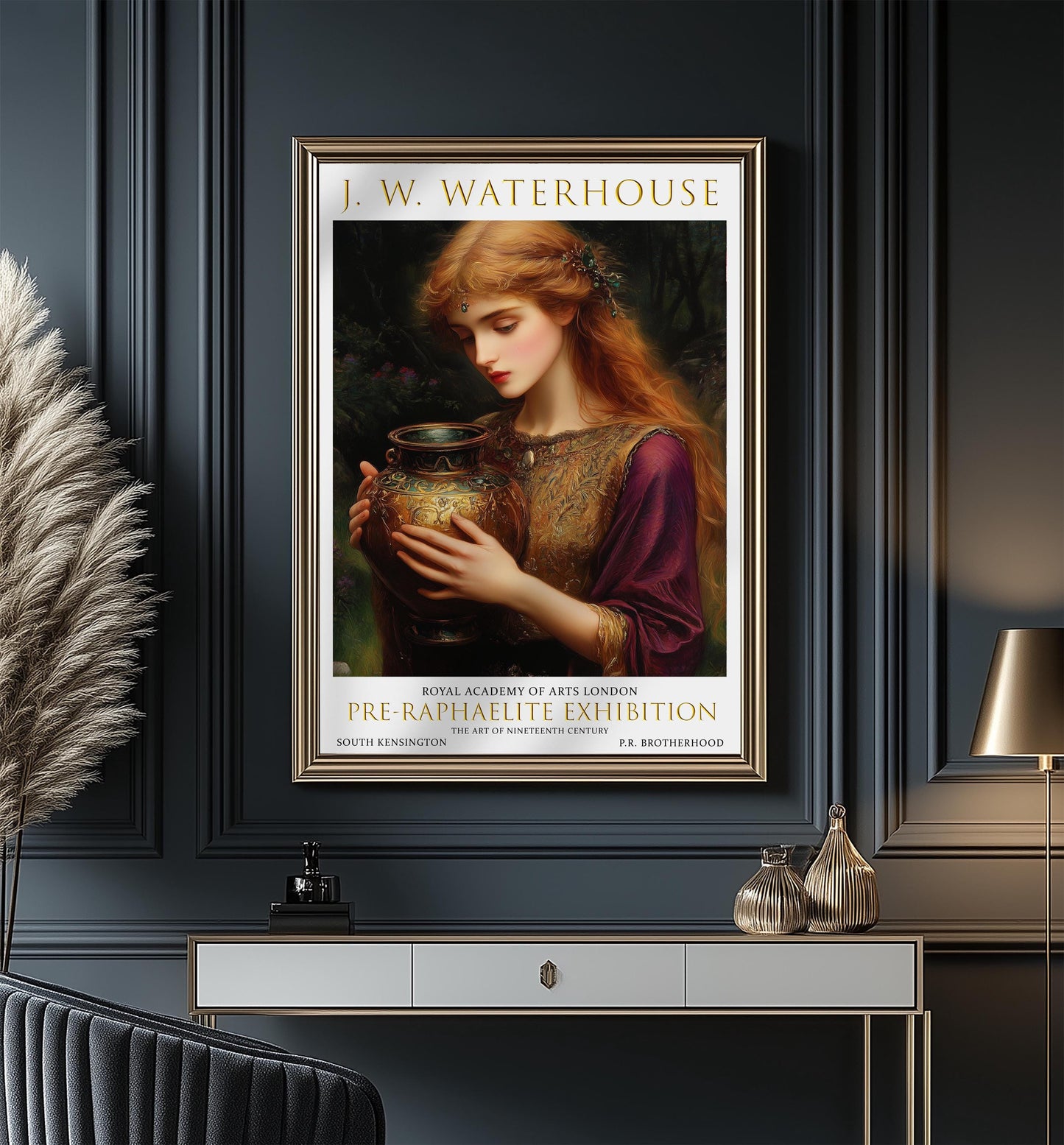 Art Print, Pandora by John William Waterhouse, Pre-Raphaelite Wall Art