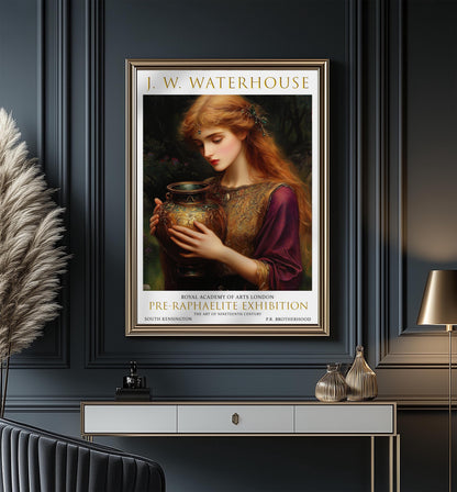 Art Print, Pandora by John William Waterhouse, Pre-Raphaelite Wall Art