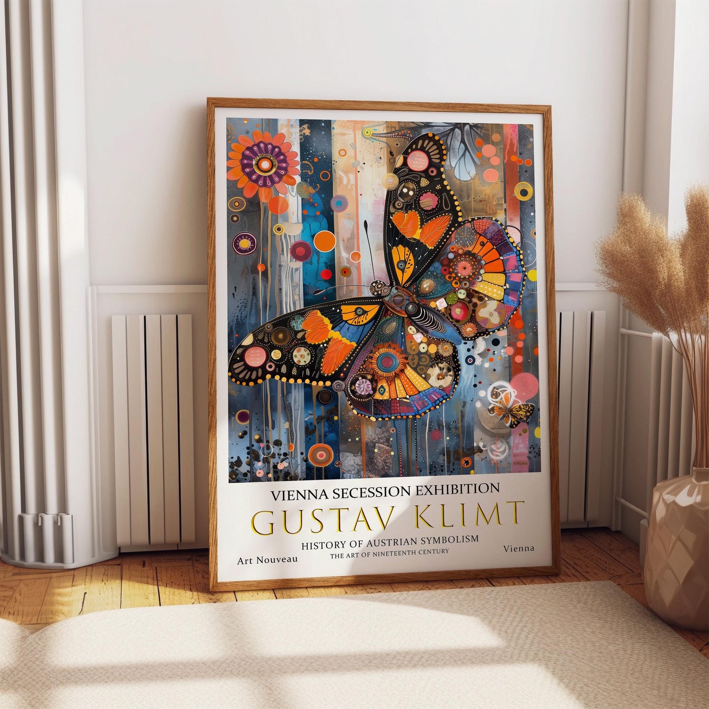 Gustav Klimt Art Print | Premium Vintage Art Nouveau Poster – Butterfly Decor