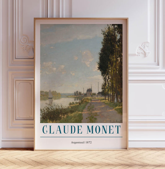 Claude Monet 'Argenteuil' Print: Vintage French Impressionist Decor