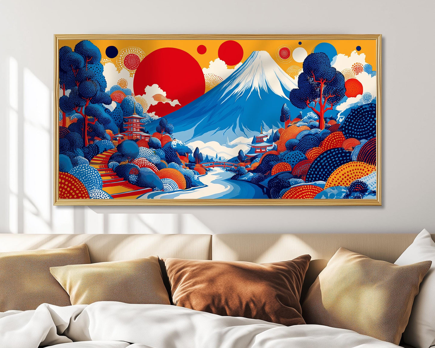 Yayoi Kusama Print – Japanese Wall Art – Landscape Poster
