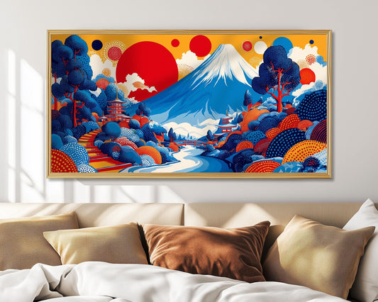Yayoi Kusama Print – Japanese Wall Art – Landscape Poster