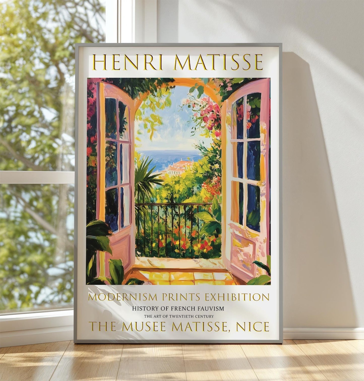 Henri Matisse Inspired Art Print: Open Window, Fauvism Style