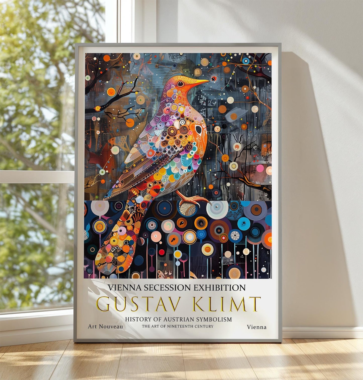 Gustav Klimt Print – Art Nouveau Poster Featuring Vintage Dove Artwork on Premium Paper