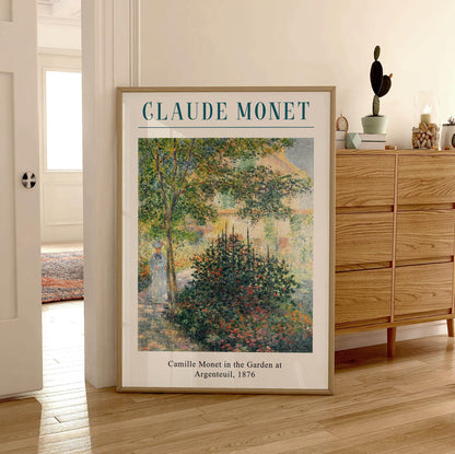 Camille Monet in the Garden Print: Impressionist Floral Wall Art