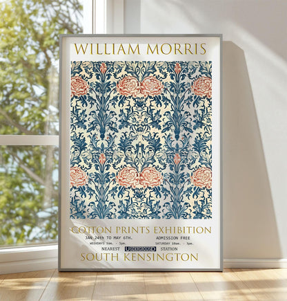 William Morris Print: Rose & Thistle Vintage Floral Art