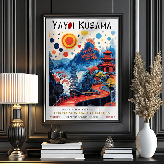 Yayoi Kusama Japanese Landscape WALL ART PRINT Picture Poster