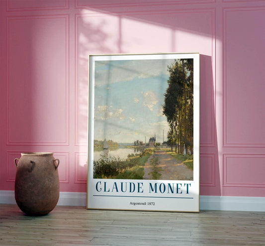 Claude Monet 'Argenteuil' Print: Vintage French Impressionist Decor