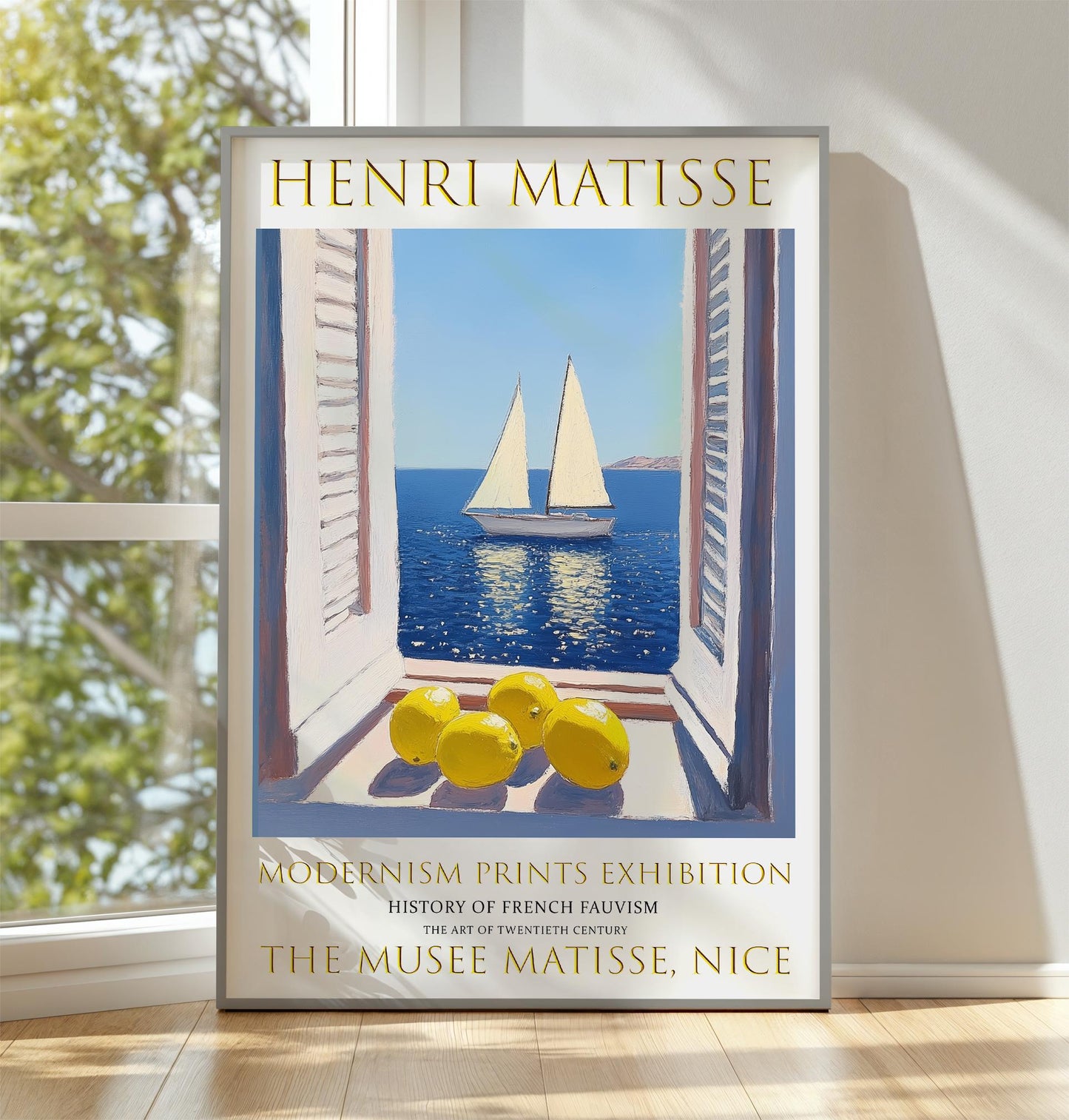 Henri Matisse Print: Fauvism Sailboat Art, Mediterranean View