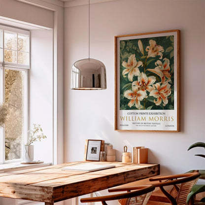 William Morris Lily Print - Vintage Floral Art | Botanical Wall Decor