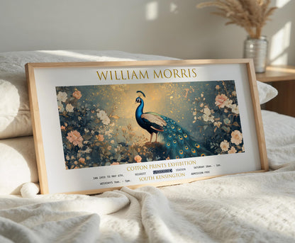 William Morris Peacock Print: Vintage Botanical Art