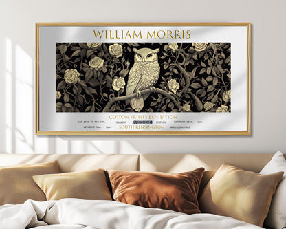 William Morris Owl Print: Vintage Botanical Art, Textiles Design