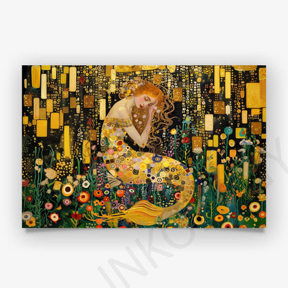 Klimt Mermaid Poster – Gustav Klimt Print | Mythical Sea Artwork on Premium Art Paper