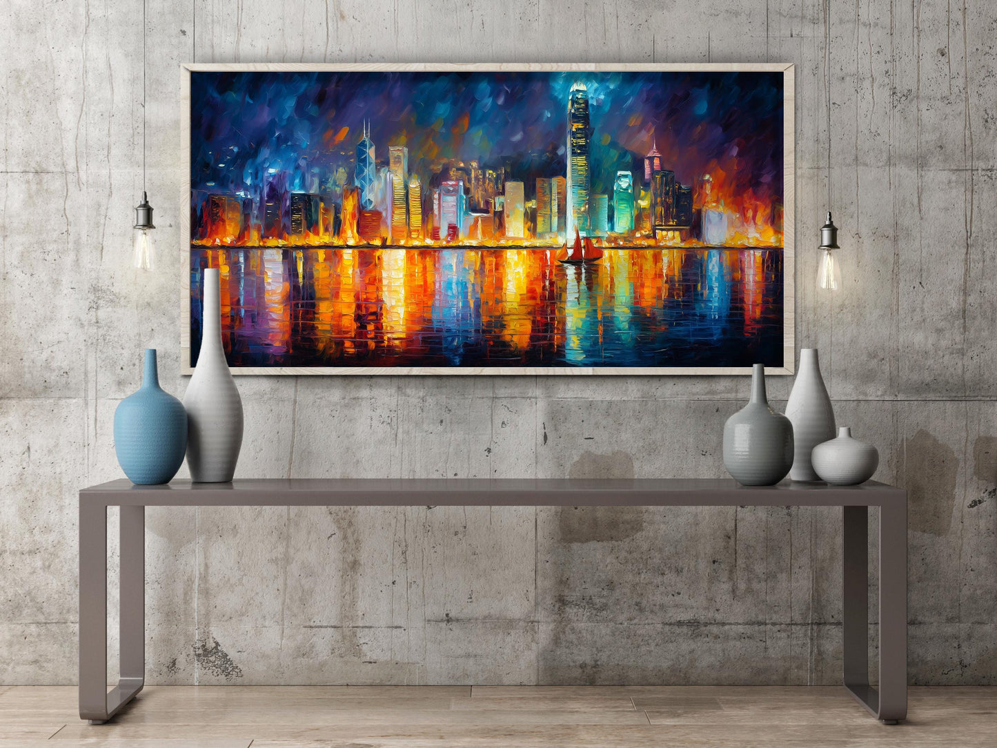 Victoria Harbour Hong Kong Panoramic Print