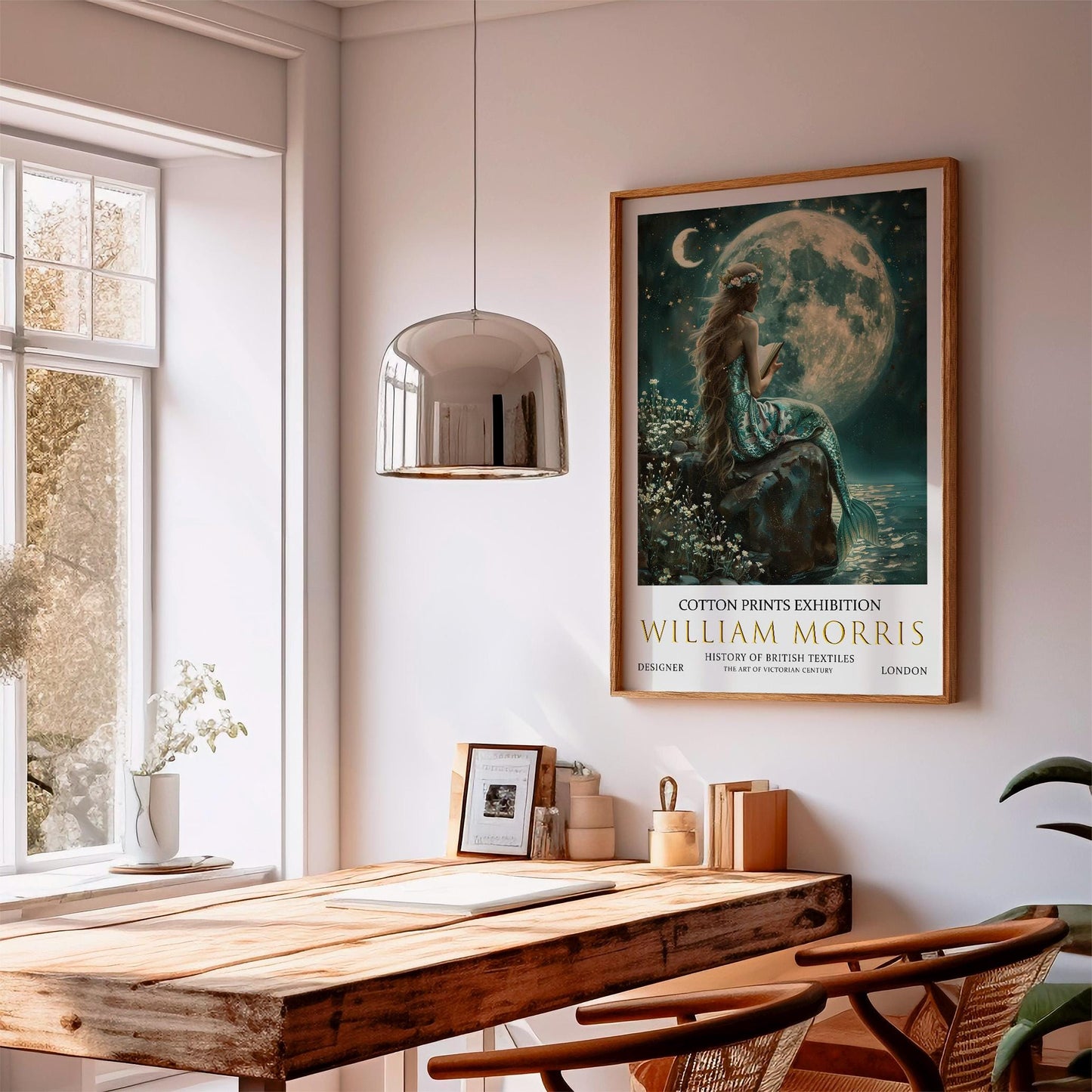 William Morris Mermaid Print: Vintage Fantasy Wall Art