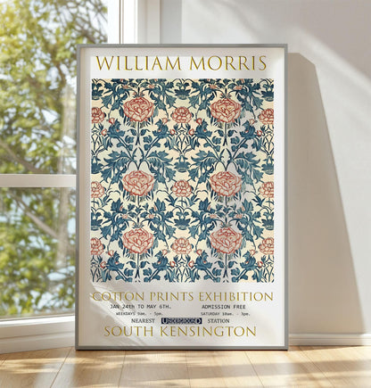 William Morris Print - Vintage Rose And Thistle Floral Art On Premium Matte Paper