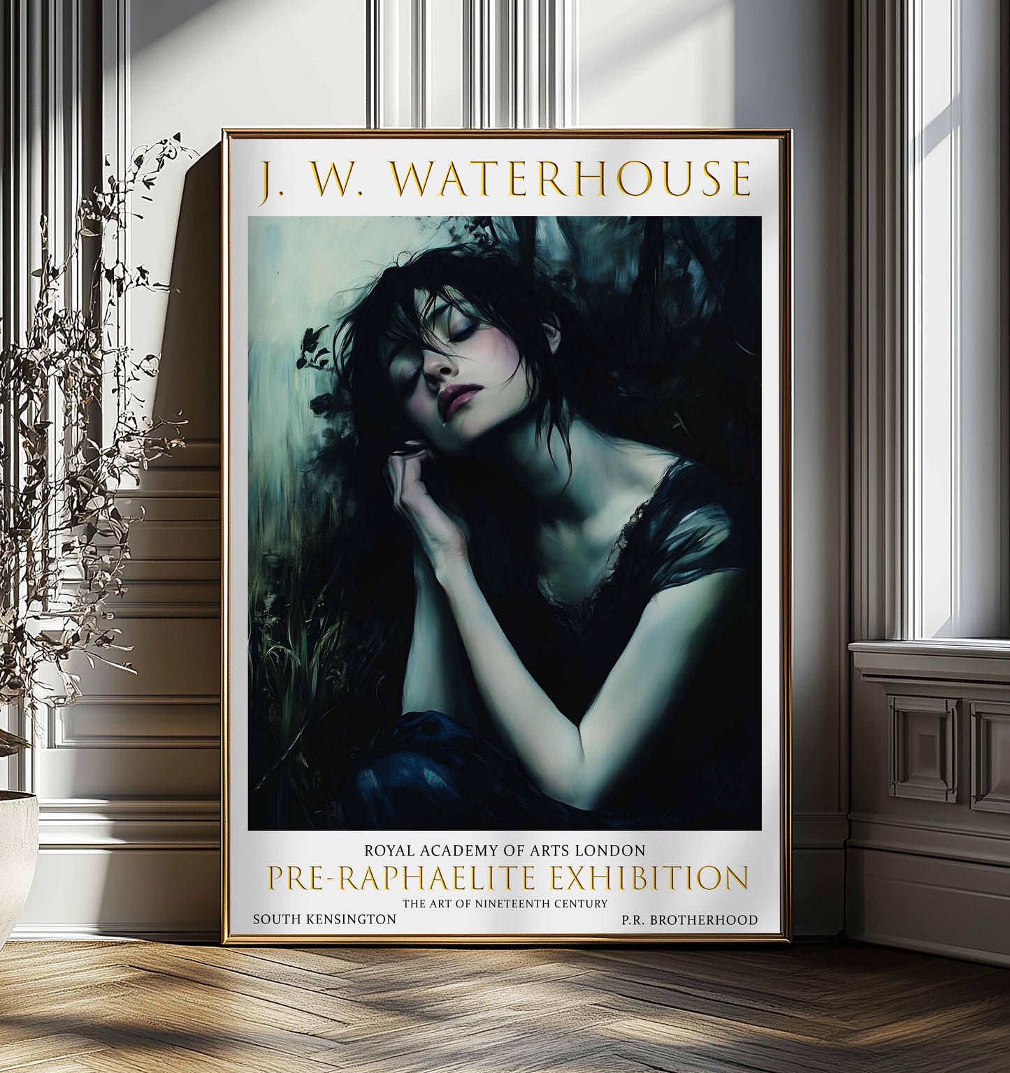 John William Waterhouse Art Print: Pre-Raphaelite Exhibition Poster
