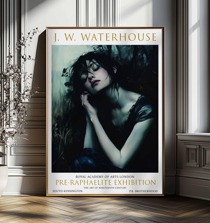John William Waterhouse Art Print: Pre-Raphaelite Exhibition Poster