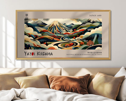 Yayoi Kusama Mount Fuji Print: Japanese Landscape Art