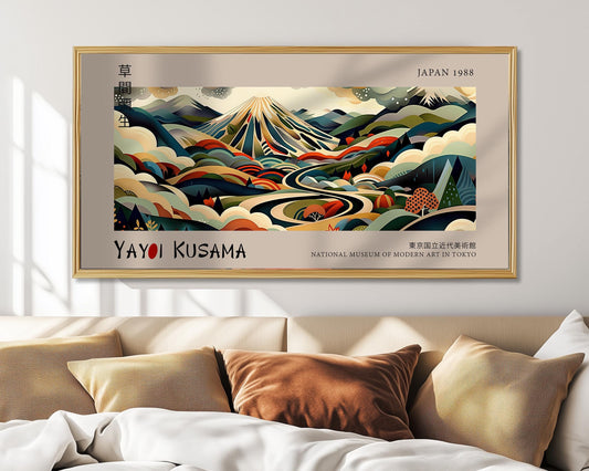 Yayoi Kusama Mount Fuji Print: Japanese Landscape Art