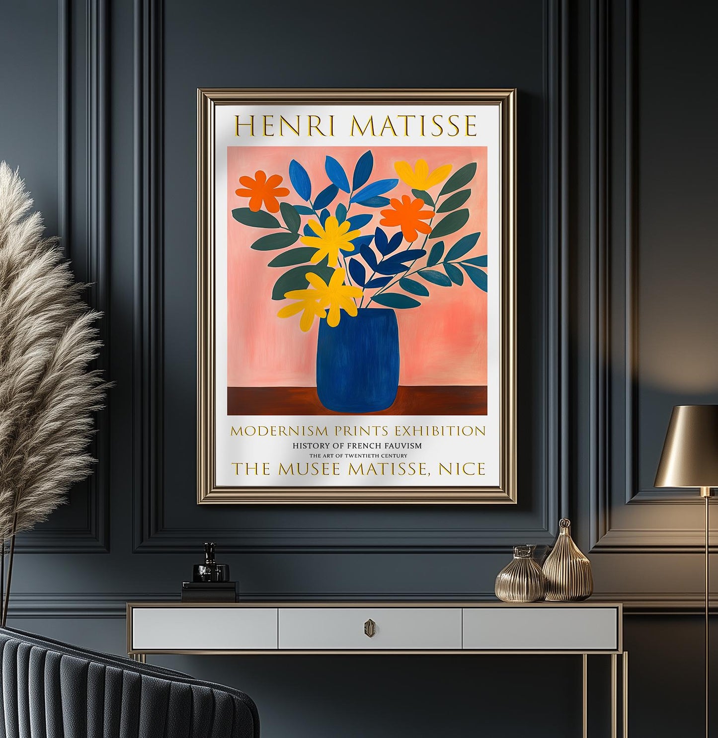 Henri Matisse Exhibition Poster: Fauvism Botanical Art Print