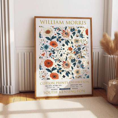 William Morris Exhibition Poster: Vintage Floral Art Print
