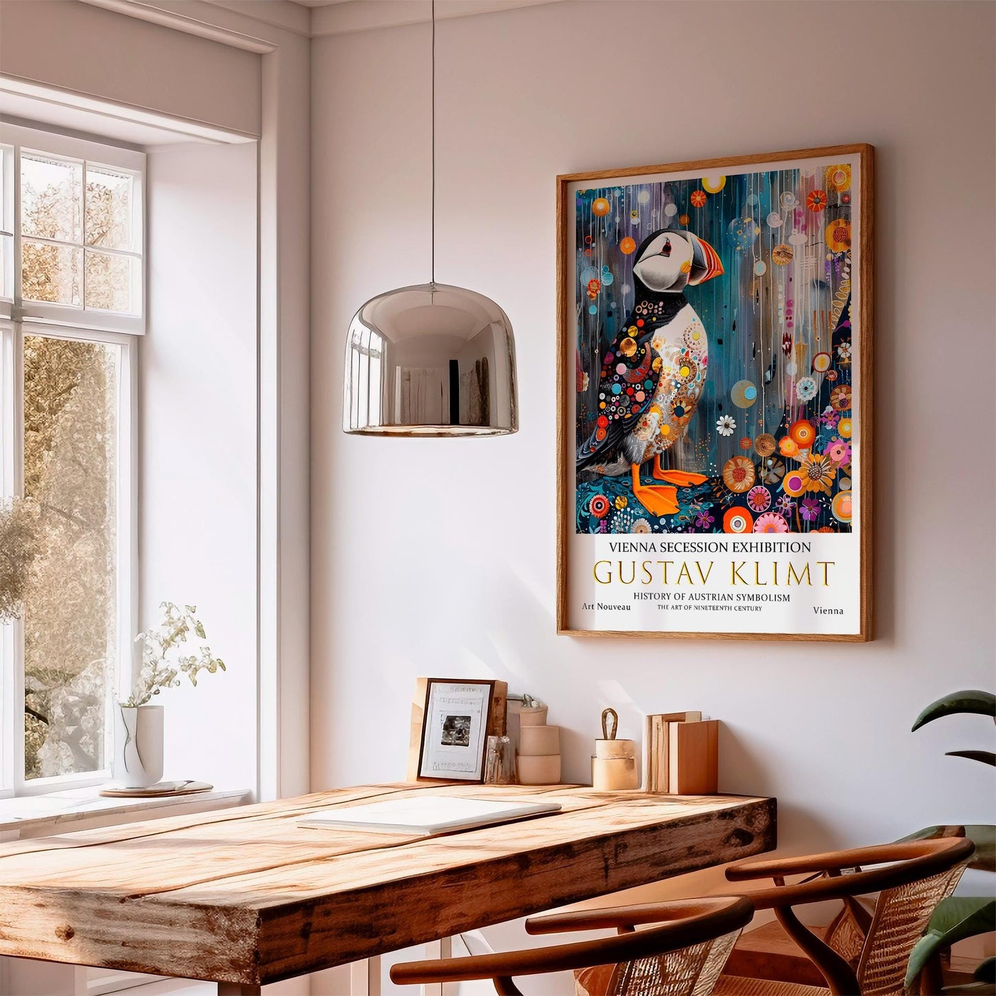 Gustav Klimt Art Print – Vintage Art Nouveau Poster with Gold Leaf Artwork