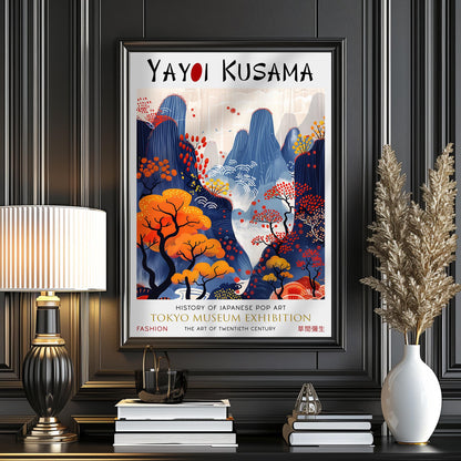 Yayoi Kusama Japanese Mountains WALL ART PRINT Picture Poster