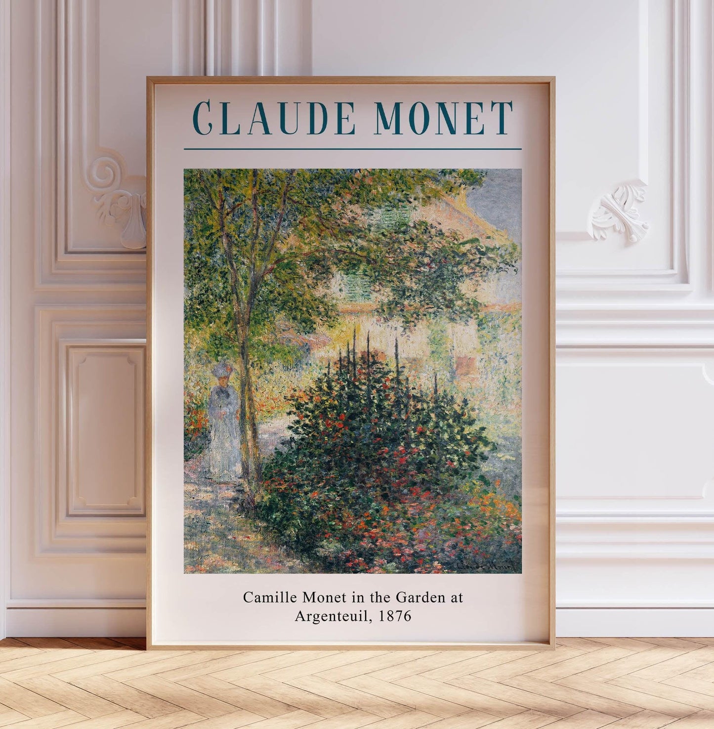 Camille Monet in the Garden Print: Impressionist Floral Wall Art