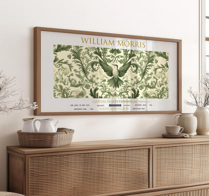 Print, William Morris Botanical Panoramic Wall Art, Vintage Poster