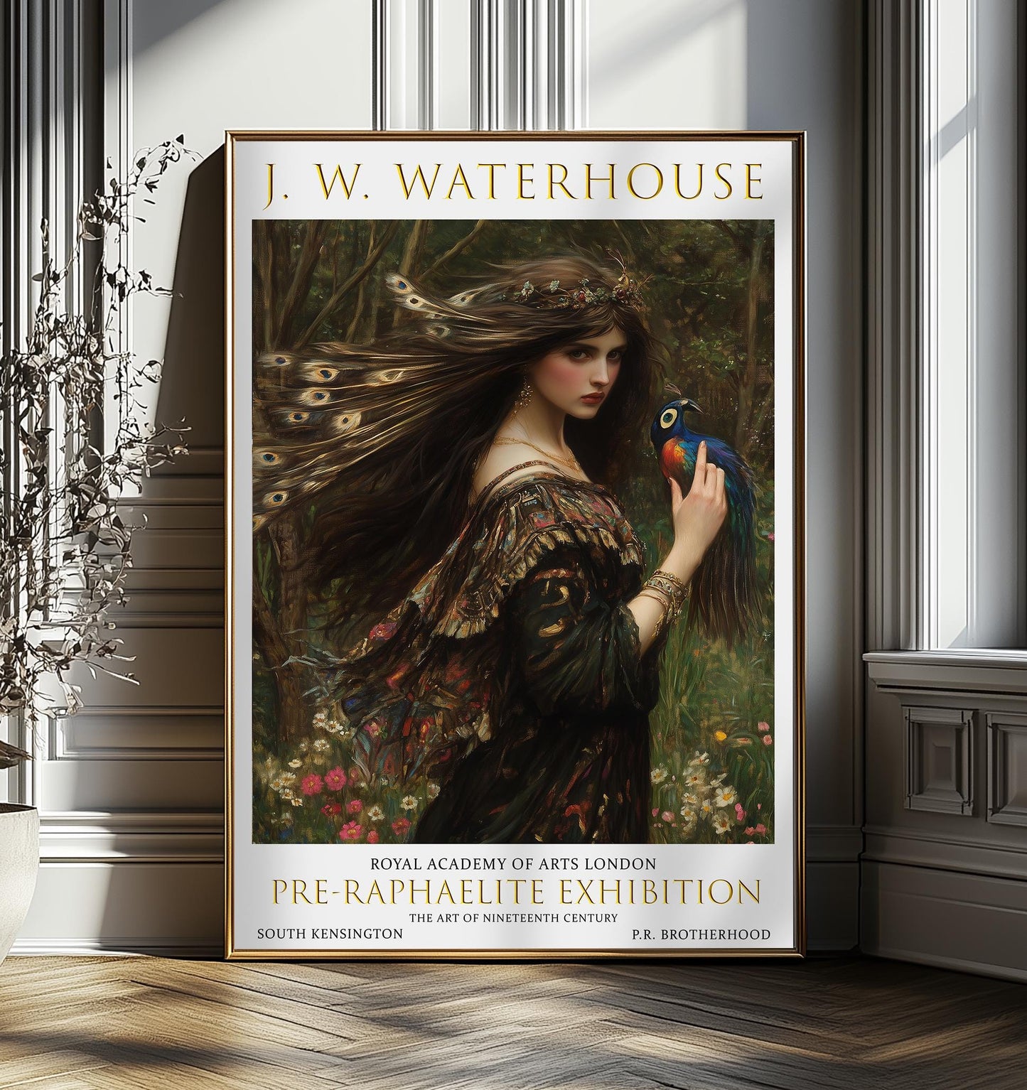 John William Waterhouse Print: Pre-Raphaelite Enchantress, Vintage Art