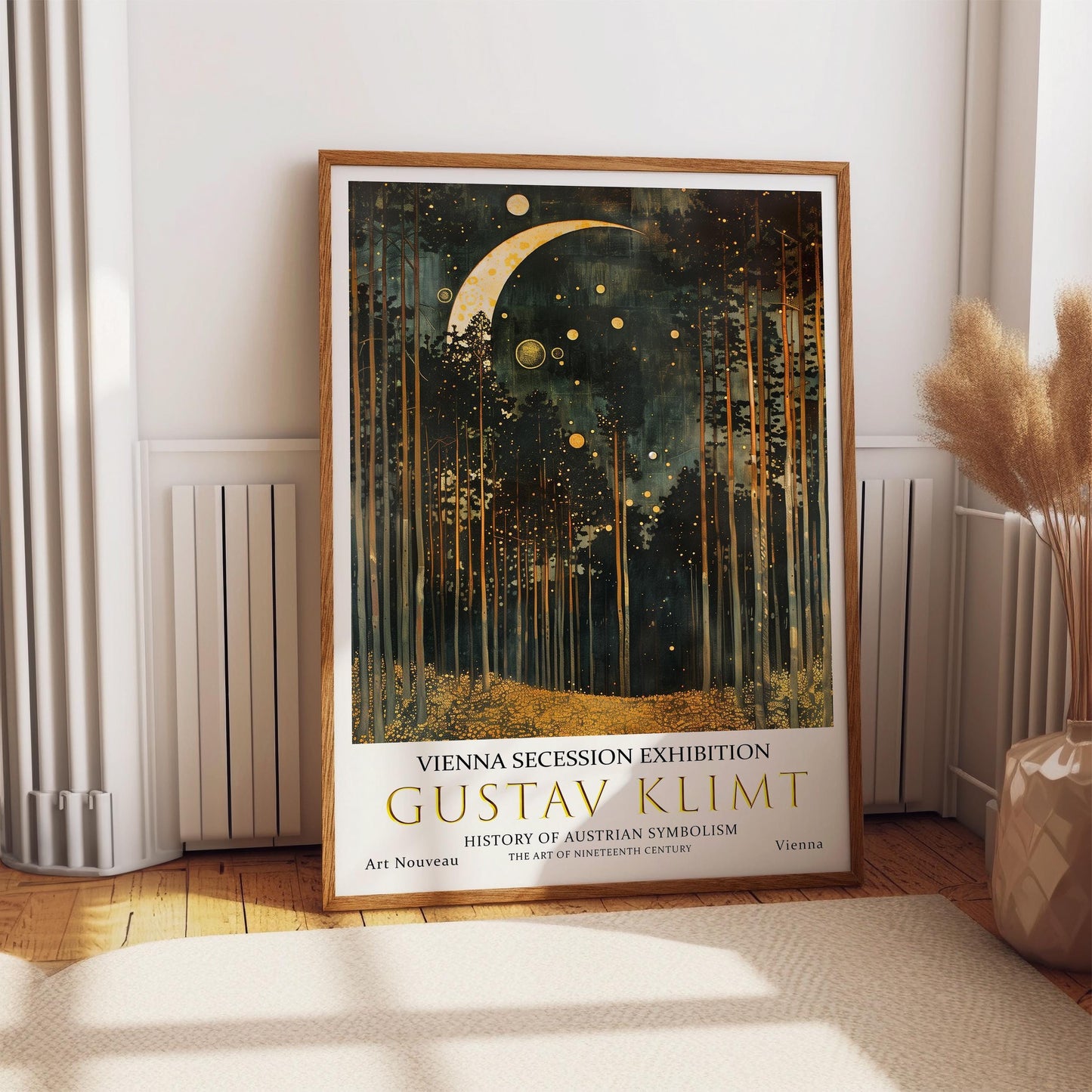 Gustav Klimt Poster – Vintage Wall Art | Moon And Stars Art Print