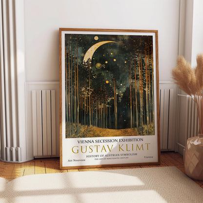 Gustav Klimt Poster – Vintage Wall Art | Moon And Stars Art Print