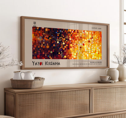 Yayoi Kusama Art Print: Abstract Polka Dot Japanese Decor