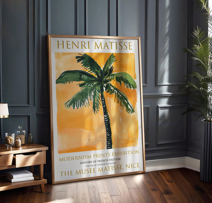 Henri Matisse Palm Tree Print: Fauvism Art Exhibition Poster