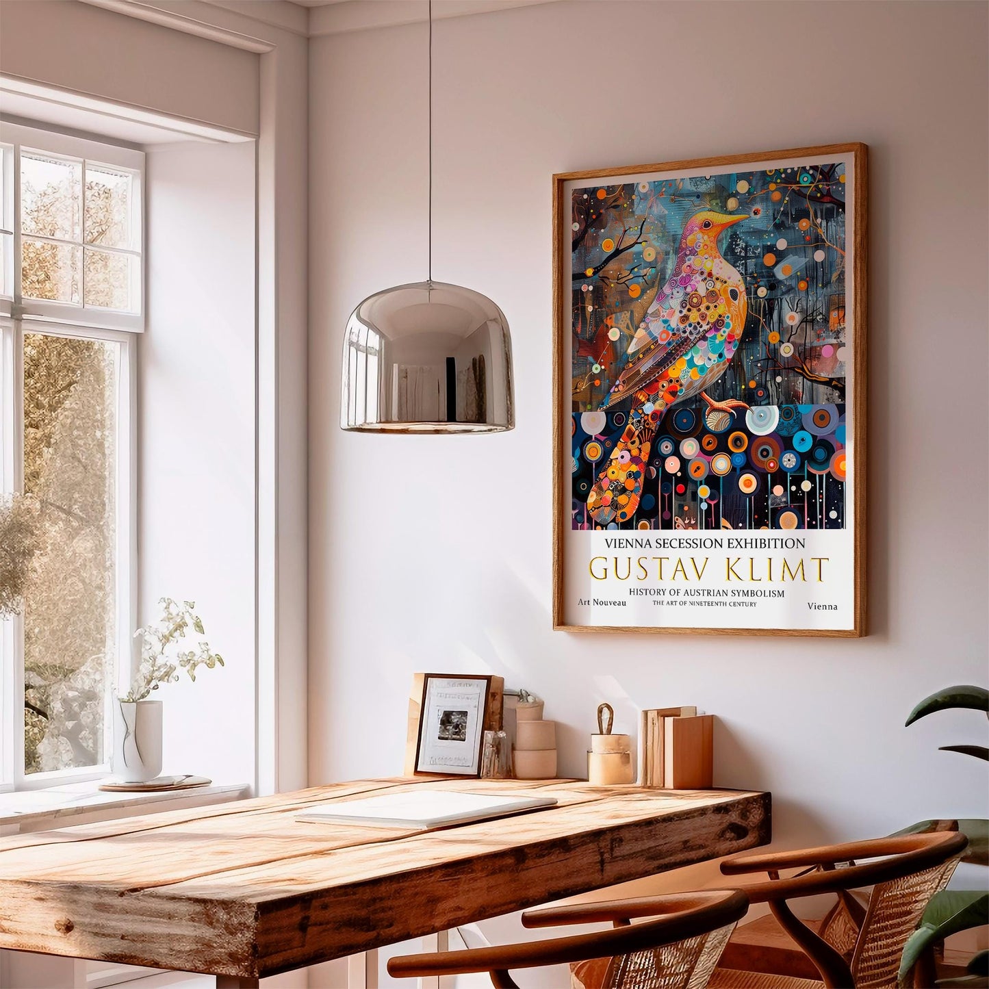 Gustav Klimt Print – Art Nouveau Poster Featuring Vintage Dove Artwork on Premium Paper