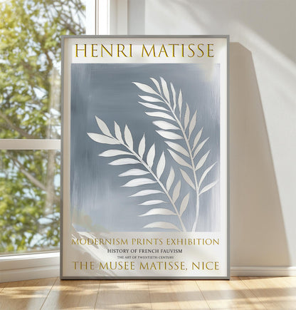 Henri Matisse Exhibition Poster: Abstract Leaf Fauvism Art Print