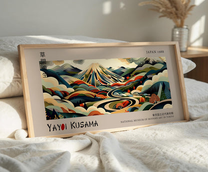 Yayoi Kusama Mount Fuji Print: Japanese Landscape Art