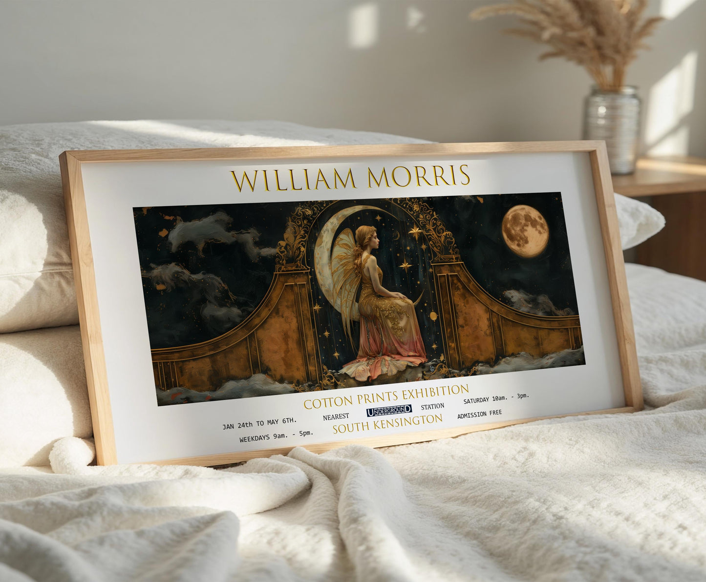 William Morris Fairy Print: Vintage Celestial Wall Art