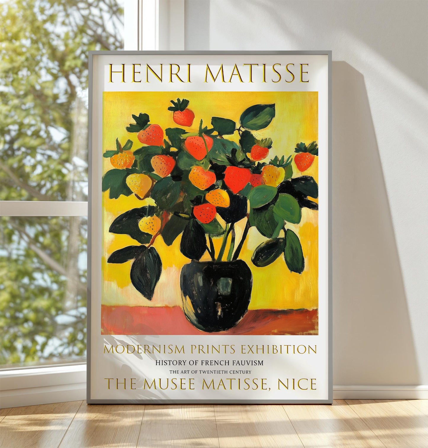 Henri Matisse Exhibition Poster: Fauvism Botanical Art Print