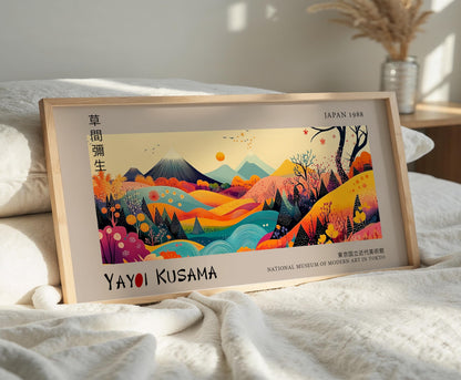 Japanese Panoramic Print – Japan Landscape – Abstract Wall Art