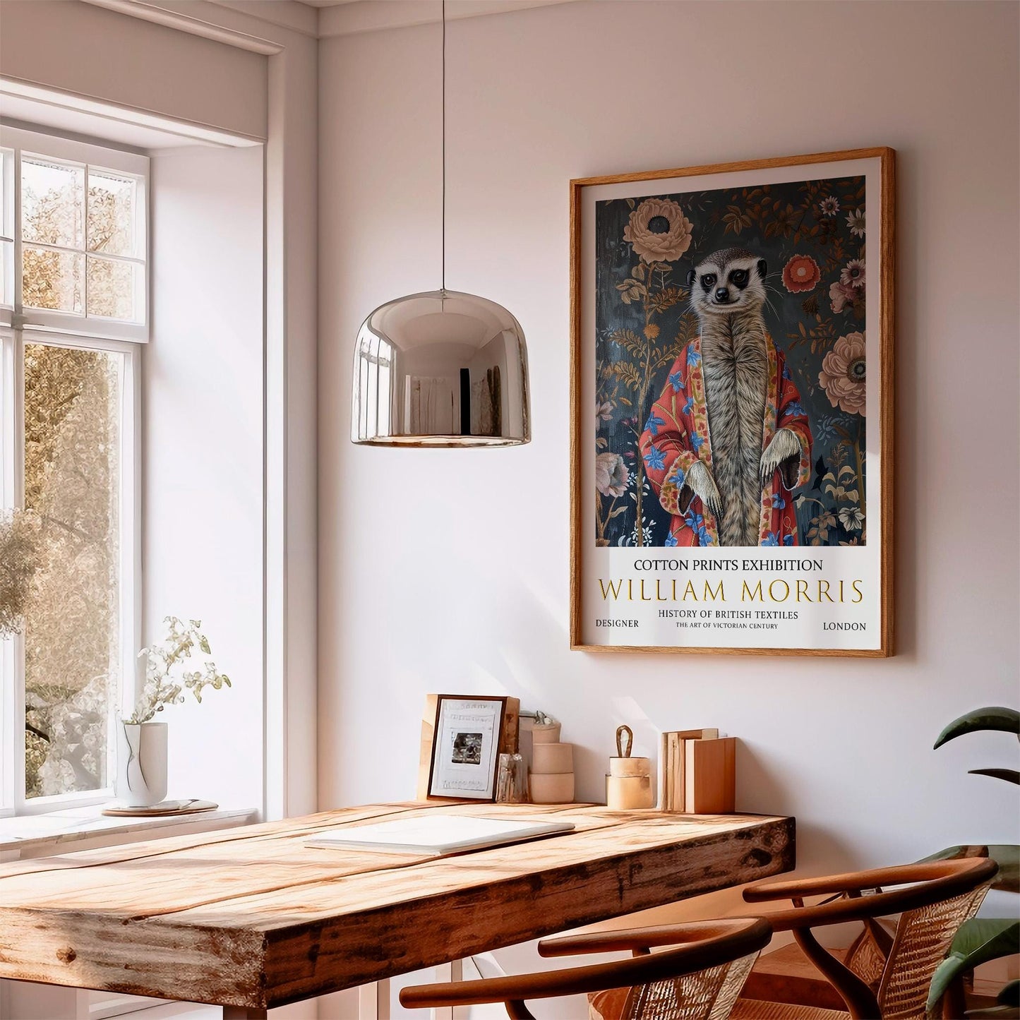 William Morris Print - Vintage Animal Art Poster | Botanical Wall Decor